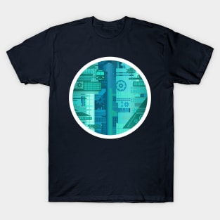 Futuristic Train Stop T-Shirt